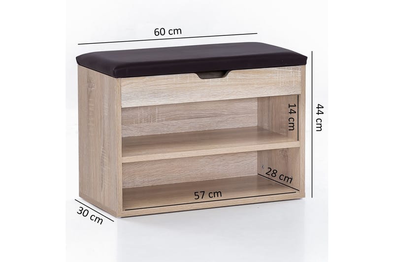 Shiheem Skohylla 60x30 cm - Trä/natur - Förvaring - Sko- & klädförvaring - Skoförvaring