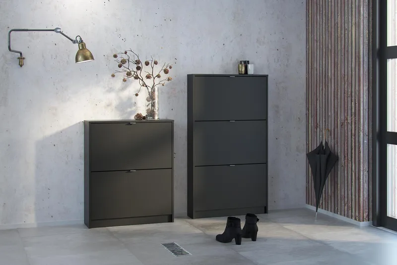 Shoey Skoskåp 2 Fack - Svart - Förvaring - Sko- & klädförvaring - Skoförvaring