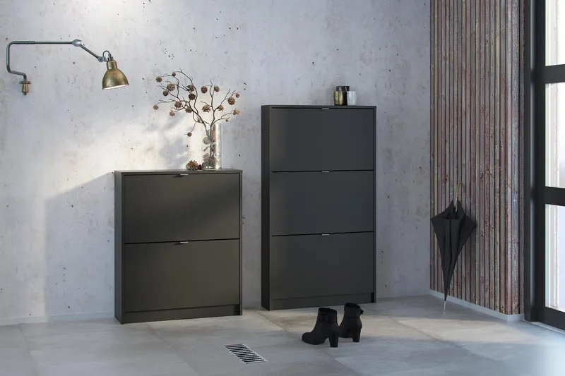 Shoey Skoskåp 3 Fack - Svart - Förvaring - Sko- & klädförvaring - Skoförvaring