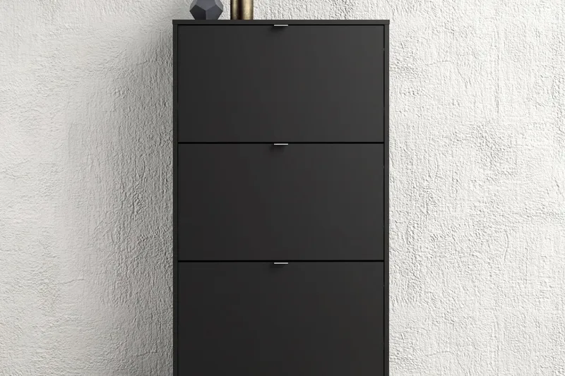 Shoey Skoskåp 3 Fack - Svart - Förvaring - Sko- & klädförvaring - Skoförvaring