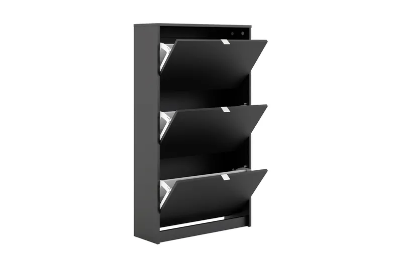 Shoey Skoskåp 3 Fack - Svart - Förvaring - Sko- & klädförvaring - Skoförvaring