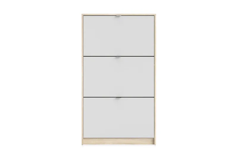 Shoey Skoskåp 3 Fack - Trä/natur/Vit - Förvaring - Sko- & klädförvaring - Skoförvaring