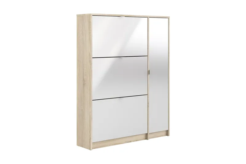 Shoey Skoskåp 3 Fack - Trä/natur/Vit - Förvaring - Sko- & klädförvaring - Skoförvaring