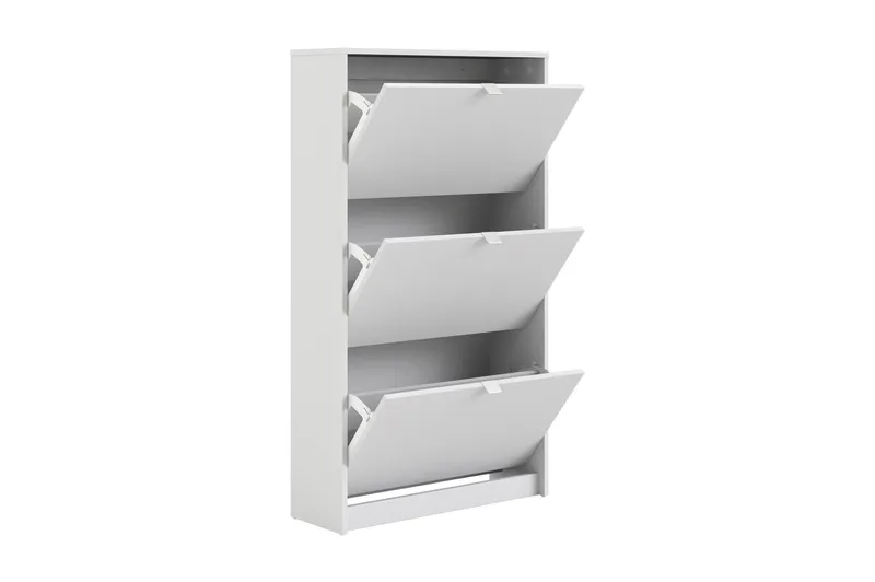 Shoey Skoskåp 3 Fack - Vit - Förvaring - Sko- & klädförvaring - Skoförvaring