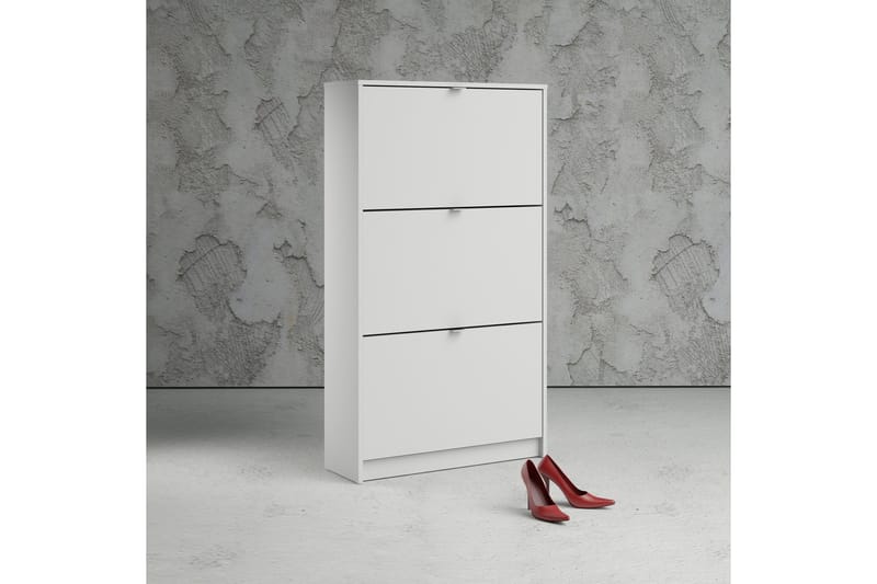 Shoey Skoskåp 3 Fack - Vit - Förvaring - Sko- & klädförvaring - Skoförvaring