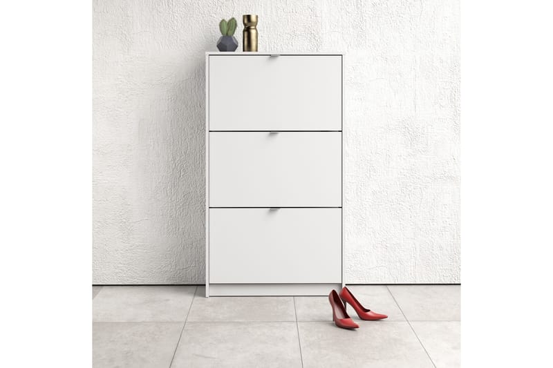 Shoey Skoskåp 3 Fack - Vit - Förvaring - Sko- & klädförvaring - Skoförvaring