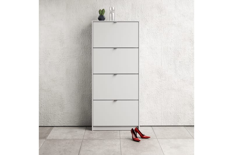 Shoey Skoskåp 4 Fack - Vit - Förvaring - Sko- & klädförvaring - Skoförvaring