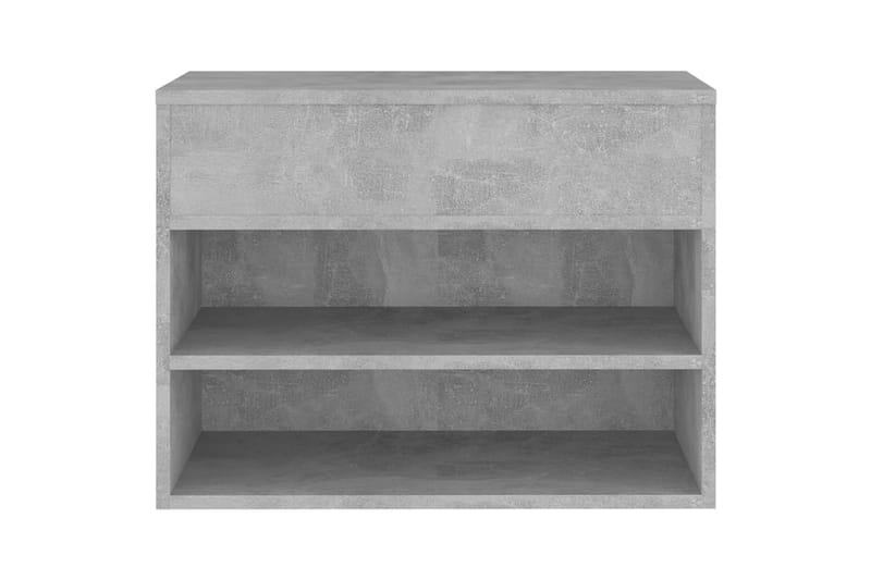 Skobänk betonggrå 60x30x45 cm spånskiva - Betonggrå - Förvaring - Sko- & klädförvaring - Skoförvaring