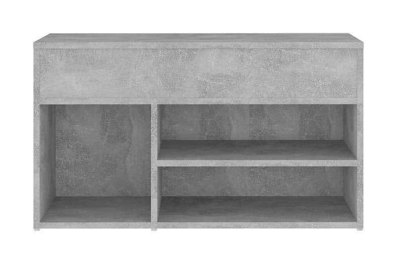 Skobänk betonggrå 80x30x45 cm spånskiva - Betonggrå - Förvaring - Sko- & klädförvaring - Skoförvaring