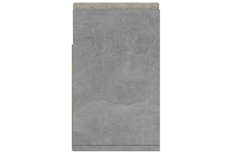 Skobänk med dyna betonggrå 104x30x49 cm spånskiva - Betonggrå - Förvaring - Sko- & klädförvaring - Skoförvaring
