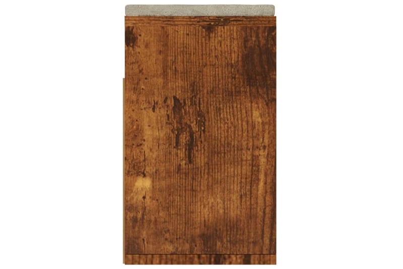 Skobänk med dyna rökfärgad ek 104x30x49 cm spånskiva - Rökfärgad ek - Förvaring - Sko- & klädförvaring - Skoförvaring