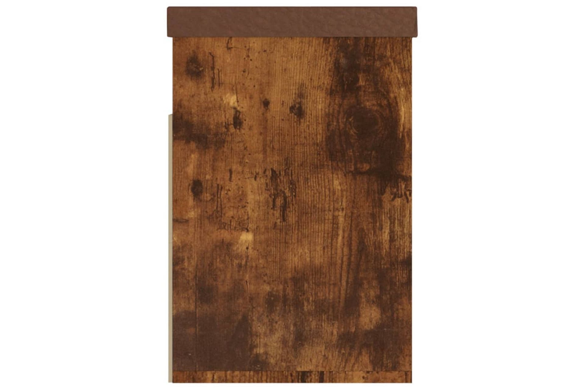 Skobänk med dyna rökt ek 80x30x47 cm spånskiva - Brun - Förvaring - Sko- & klädförvaring - Skoförvaring