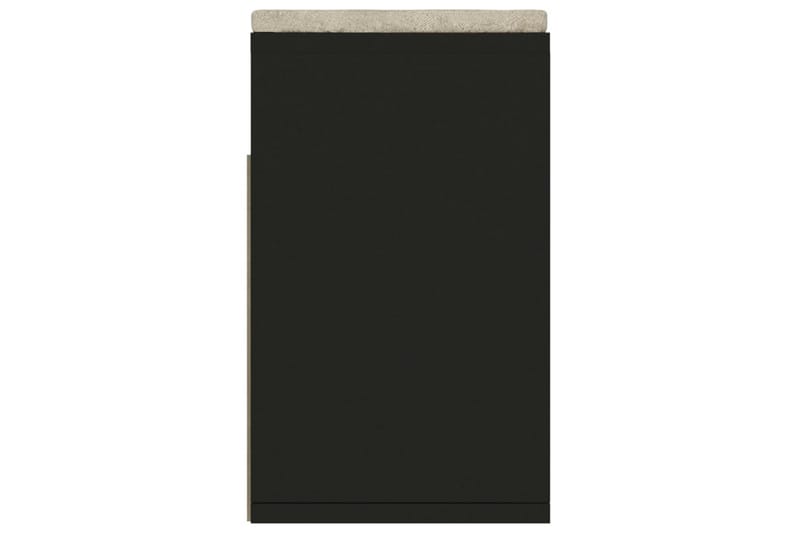 Skobänk med dyna svart 104x30x49 cm spånskiva - Svart - Förvaring - Sko- & klädförvaring - Skoförvaring