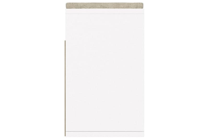 Skobänk med dyna vit 104x30x49 cm spånskiva - Vit - Förvaring - Sko- & klädförvaring - Skoförvaring