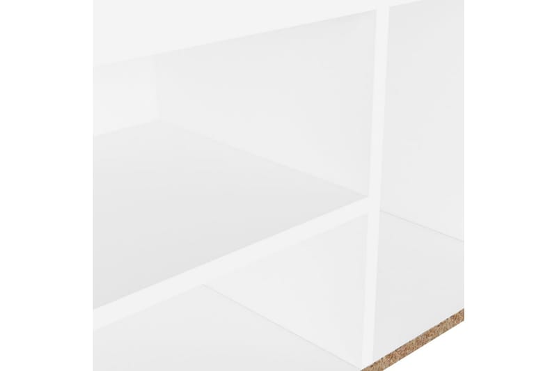 Skobänk med dyna vit 80x30x47 cm spånskiva - Vit - Förvaring - Sko- & klädförvaring - Skoförvaring