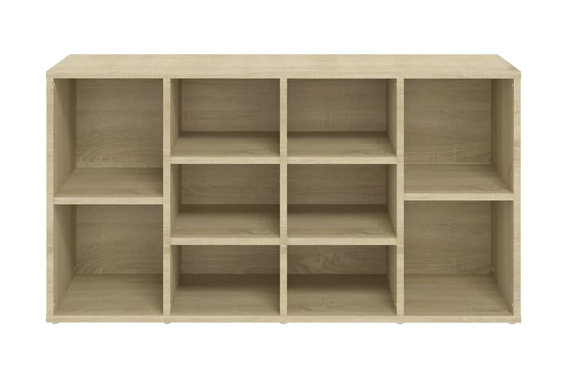 Skobänk sonoma-ek 103x30x54,5 cm spånskiva - Brun - Förvaring - Sko- & klädförvaring - Skoförvaring