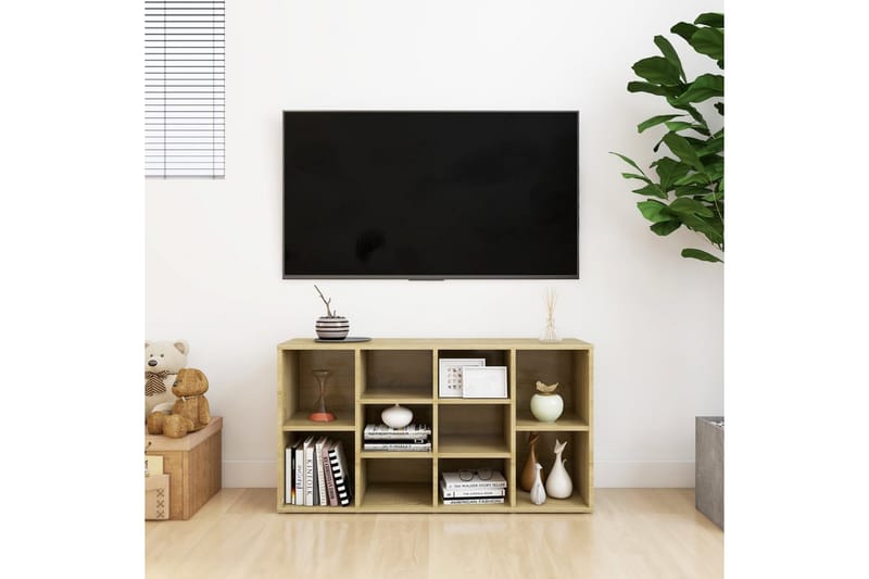Skobänk sonoma-ek 103x30x54,5 cm spånskiva - Brun - Förvaring - Sko- & klädförvaring - Skoförvaring