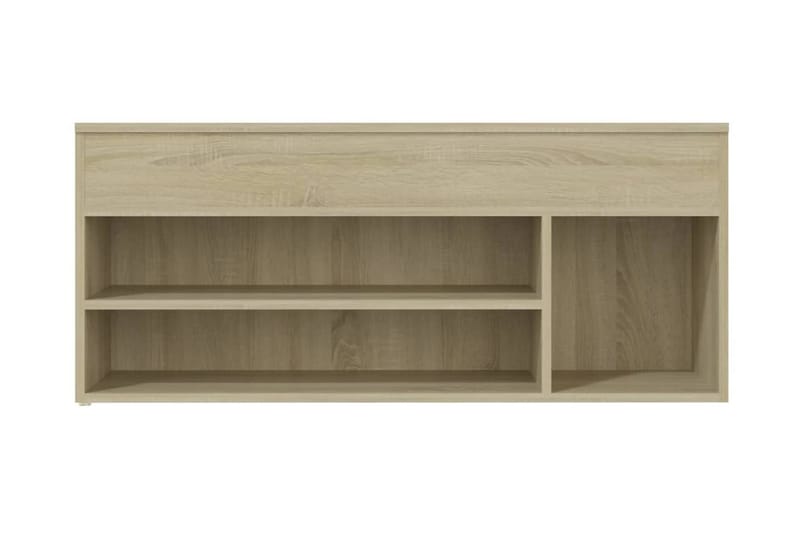 Skobänk sonoma-ek 105x30x45 cm spånskiva - Brun - Förvaring - Sko- & klädförvaring - Skoförvaring