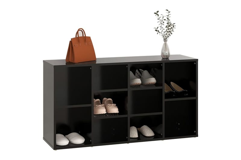 Skobänk Svart 103x30x54,5 cm spånskiva - Svart - Förvaring - Sko- & klädförvaring - Skoförvaring