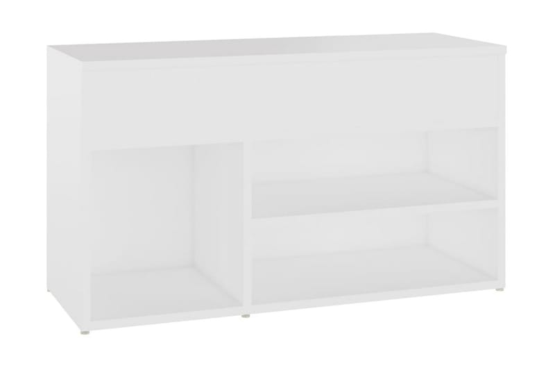Skobänk vit 80x30x45 cm spånskiva - Vit - Förvaring - Sko- & klädförvaring - Skoförvaring