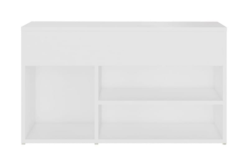 Skobänk vit 80x30x45 cm spånskiva - Vit - Förvaring - Sko- & klädförvaring - Skoförvaring