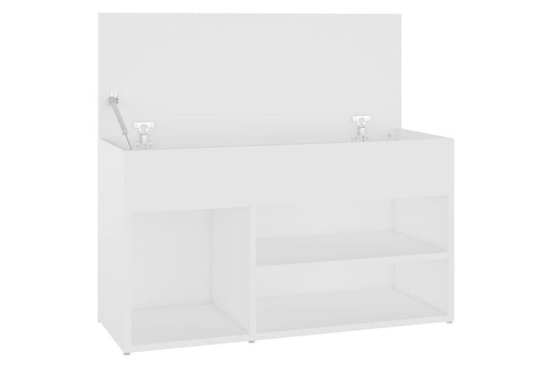Skobänk vit 80x30x45 cm spånskiva - Vit - Förvaring - Sko- & klädförvaring - Skoförvaring