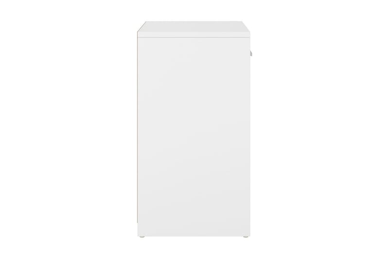 Skobänk vit och sonoma-ek 94,5x31x57 cm spånskiva - Beige - Förvaring - Sko- & klädförvaring - Skoförvaring