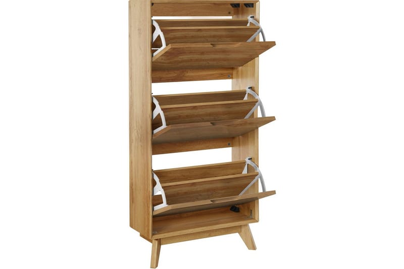 Skoförvaring Ezra 3 klaffar 60x24x125 cm, Wotan-ek - 60x24x125 cm, Wotan-ek - Förvaring - Sko- & klädförvaring - Skoförvaring