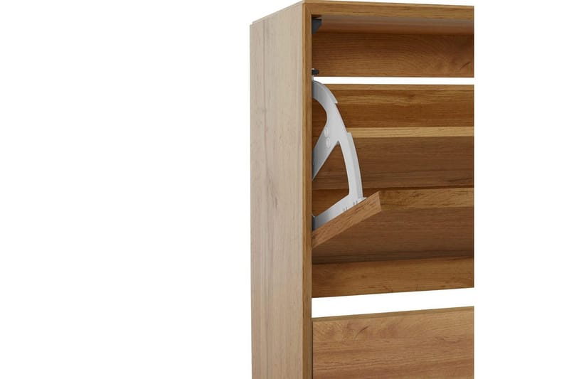 Skoförvaring Ezra 3 klaffar 89x24x125 cm, Wotan-ek - 89x24x125 cm, Wotan-ek - Förvaring - Sko- & klädförvaring - Skoförvaring