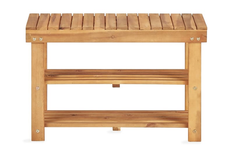 Skohylla 70x32x46 cm massivt akaciaträ - Brun - Förvaring - Sko- & klädförvaring - Skoförvaring