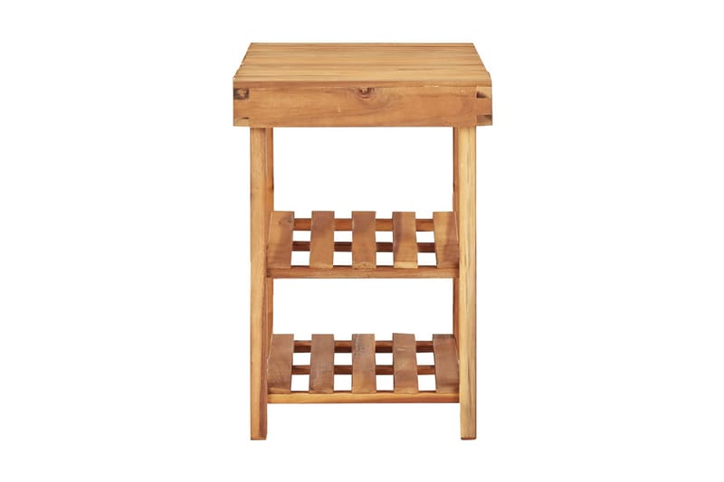 Skohylla 90x32x46 cm massivt akaciaträ - Brun - Förvaring - Sko- & klädförvaring - Skoförvaring