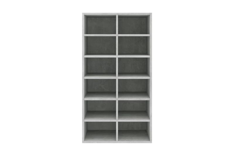 Skohylla betonggrå 54x34x100 cm spånskiva - Grå - Förvaring - Sko- & klädförvaring - Skoförvaring