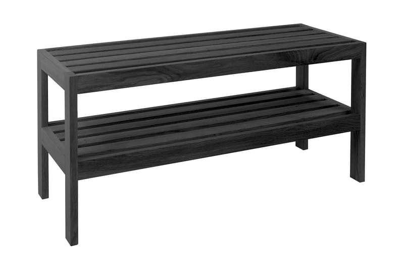 Skohylla MONDEO 82x32xH40cm trä: ek färg: svart - Skoförvaring - Skohylla & skoställ