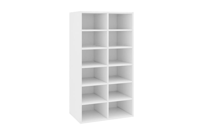 Skohylla vit 54x34x100 cm spånskiva - Vit - Förvaring - Sko- & klädförvaring - Skoförvaring
