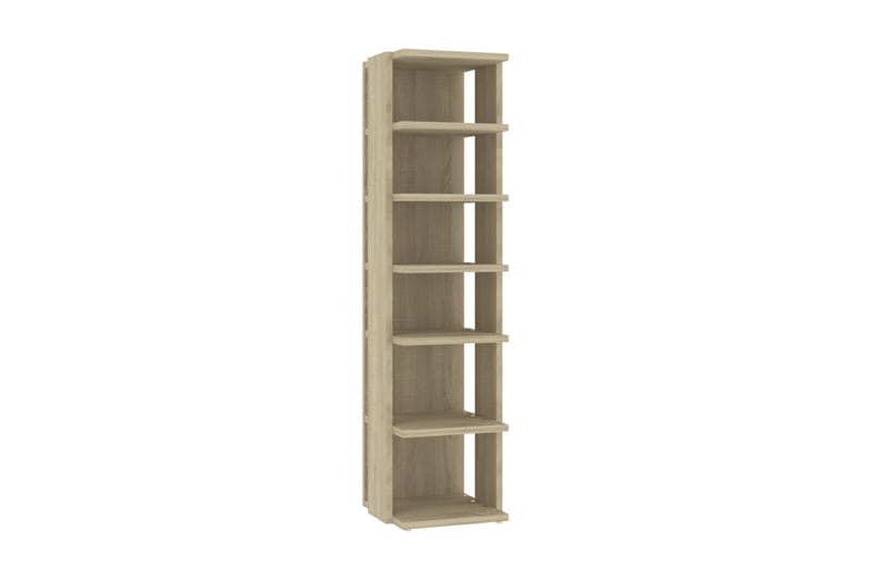Skohyllor 2 st sonoma-ek 25x27x102 cm - Brun - Förvaring - Sko- & klädförvaring - Skoförvaring