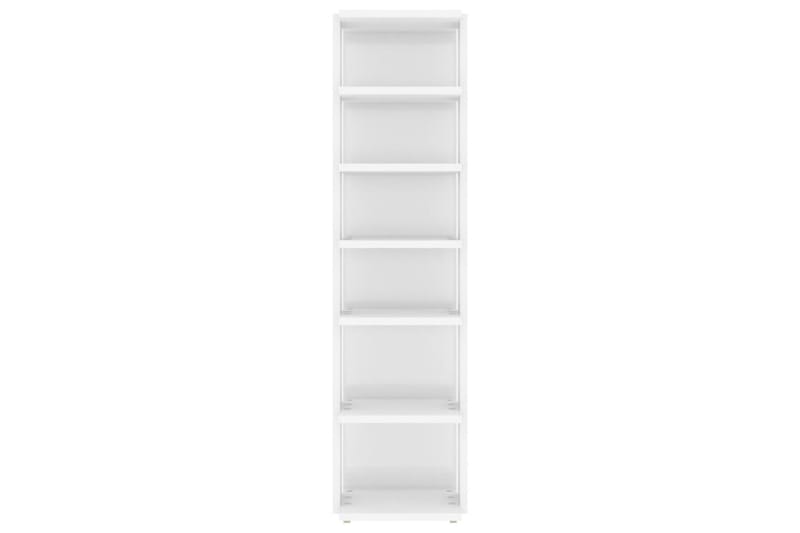 Skohyllor 2 st vit högglans 25x27x102 cm - Vit högglans - Förvaring - Sko- & klädförvaring - Skoförvaring