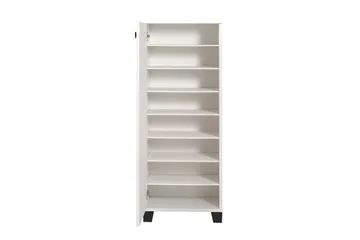 Skoskåp 38x50 cm - Vit/Svart - Förvaring - Sko- & klädförvaring - Skoförvaring