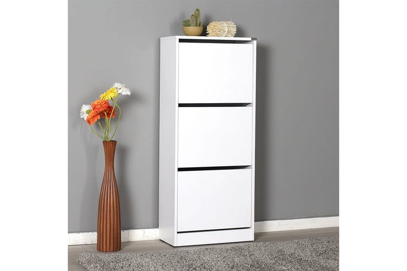 SKOSKÅP 51x119 cm Vit - Vit - Förvaring - Sko- & klädförvaring - Skoförvaring