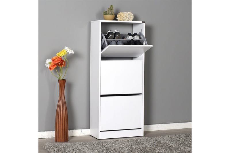 SKOSKÅP 51x119 cm Vit - Vit - Förvaring - Sko- & klädförvaring - Skoförvaring
