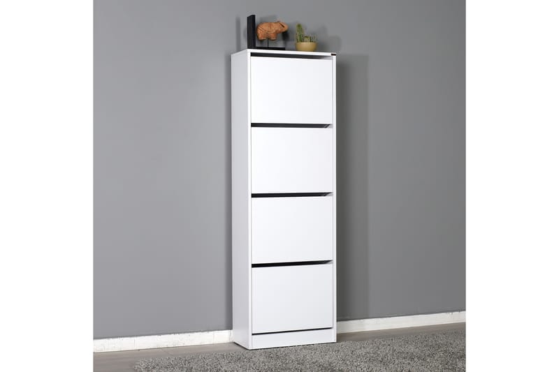 SKOSKÅP 51x157 cm Vit - Vit - Förvaring - Sko- & klädförvaring - Skoförvaring
