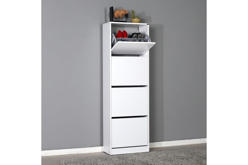 SKOSKÅP 51x157 cm Vit - Vit - Förvaring - Sko- & klädförvaring - Skoförvaring