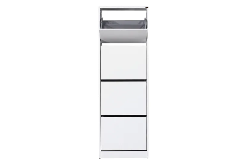 Skoskåp 51x157 cm - Vit - Förvaring - Sko- & klädförvaring - Skoförvaring
