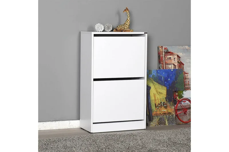 Skoskåp 51x84 cm - Vit - Förvaring - Sko- & klädförvaring - Skoförvaring