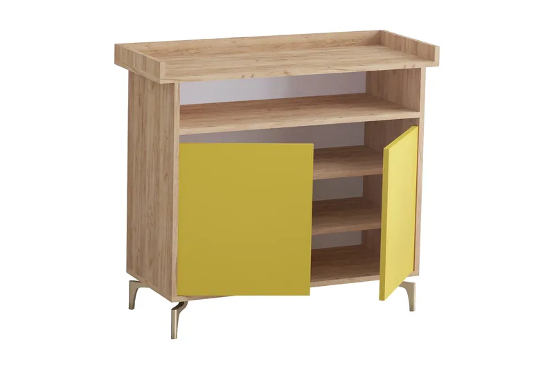 Skoskåp 52x100 cm - Guld/Natur/Gul - Förvaring - Sko- & klädförvaring - Skoförvaring