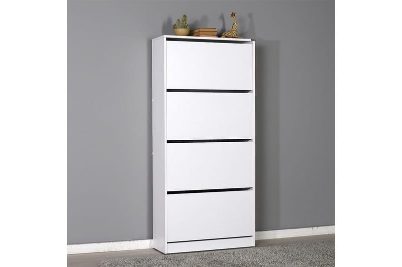 Skoskåp 73x157 cm, Vit
