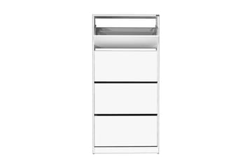 Skoskåp 73x157 cm - Vit - Förvaring - Sko- & klädförvaring - Skoförvaring