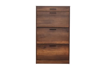 Skoskåp 75x128 cm - Valnöt - Förvaring - Sko- & klädförvaring - Skoförvaring