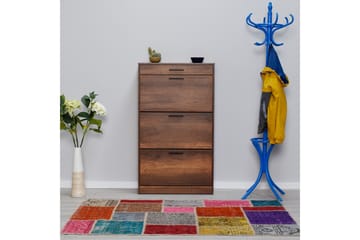 Skoskåp 75x128 cm - Valnöt - Förvaring - Sko- & klädförvaring - Skoförvaring