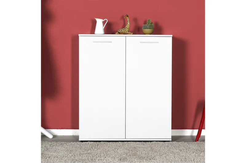 Skoskåp 91x108 cm - Vit - Förvaring - Sko- & klädförvaring - Skoförvaring