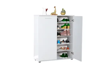 Skoskåp 91x108 cm - Vit - Förvaring - Sko- & klädförvaring - Skoförvaring
